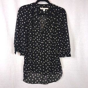 LC Lauren Conrad XS Sheer Tunic 3/4 Sleeve 💋Final Sale!